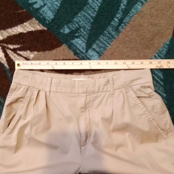 Everlane Wide Leg High Rise Kahaki Pleated Womens Organic Cotton Womens 8 - Picture 11 of 13